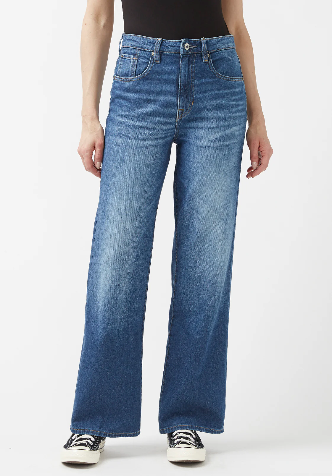 Addie Women's High Rise Wide Leg Jeans, Antique Sanded - BL15817 - Image 6