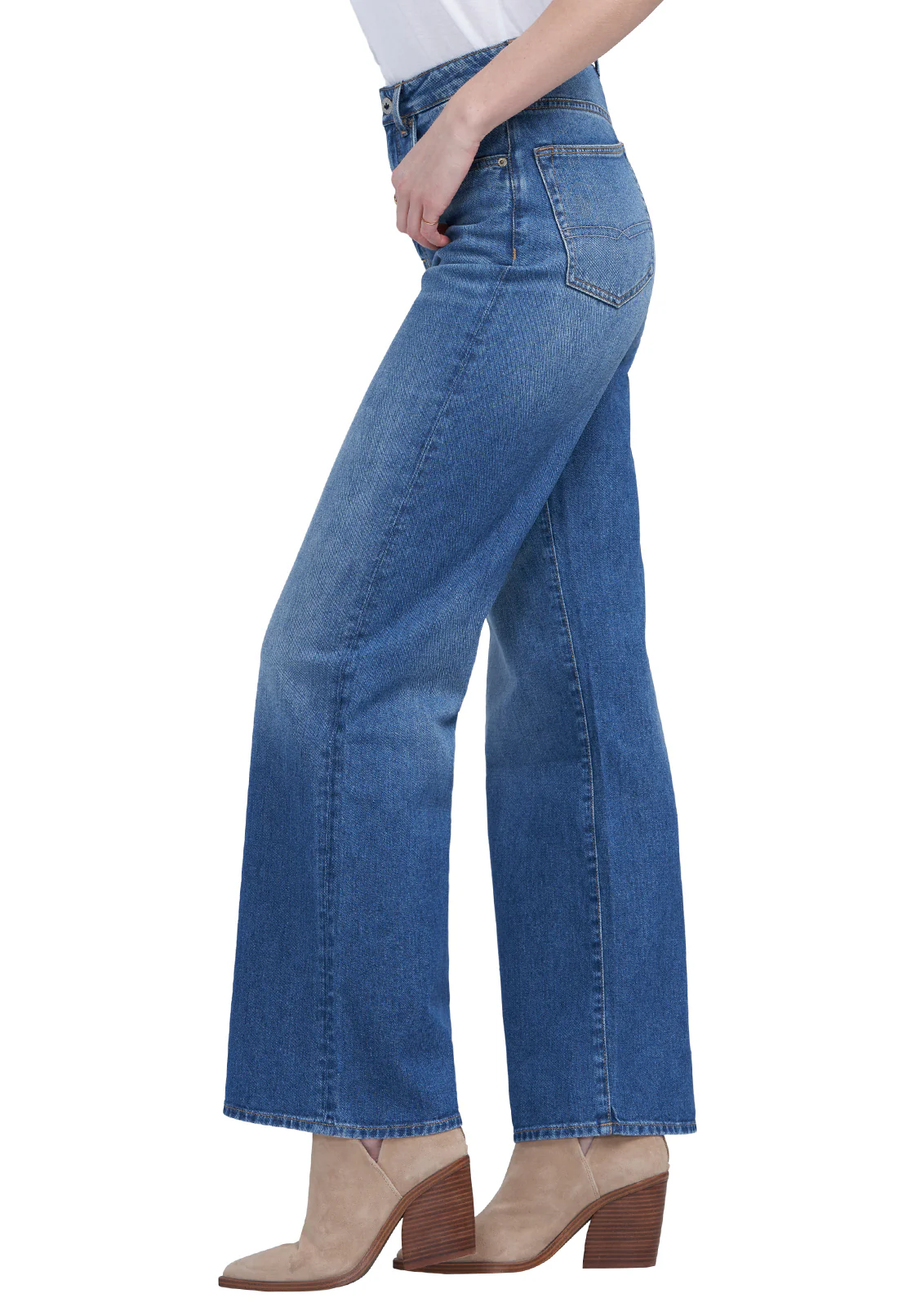 Addie Women's High Rise Wide Leg Jeans, Antique Sanded - BL15817 - Image 8
