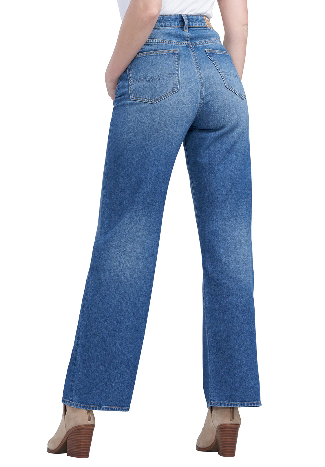 Addie Women's High Rise Wide Leg Jeans, Antique Sanded - BL15817 - Image 9