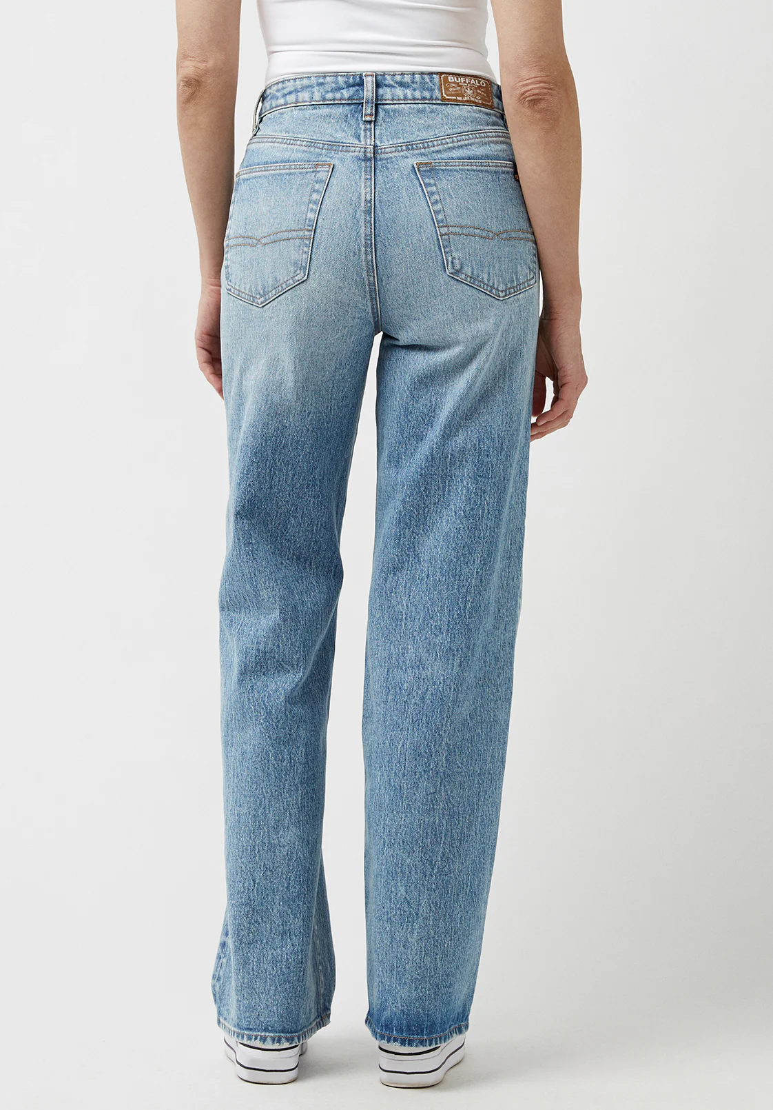 Addie Women's High Rise Wide Leg Jeans, Vintage Feel - BL15901 - Image 2