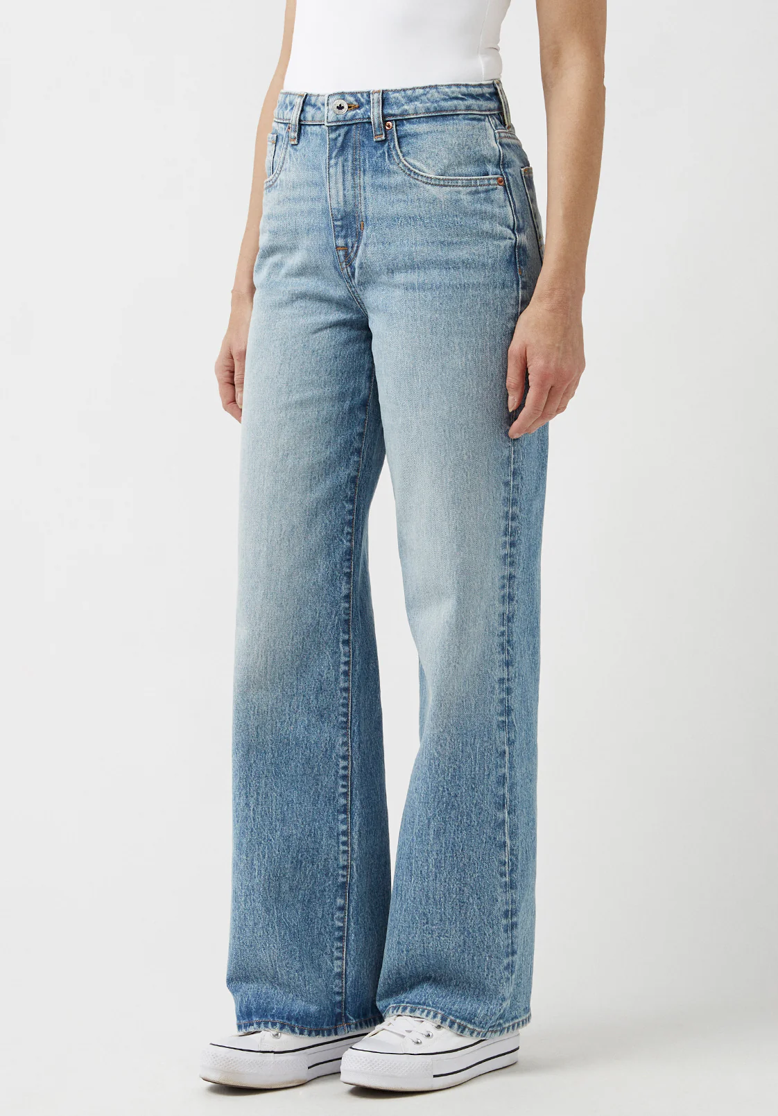 Addie Women's High Rise Wide Leg Jeans, Vintage Feel - BL15901 - Image 3