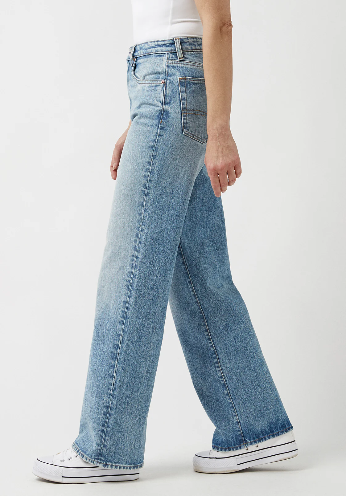 Addie Women's High Rise Wide Leg Jeans, Vintage Feel - BL15901 - Image 4