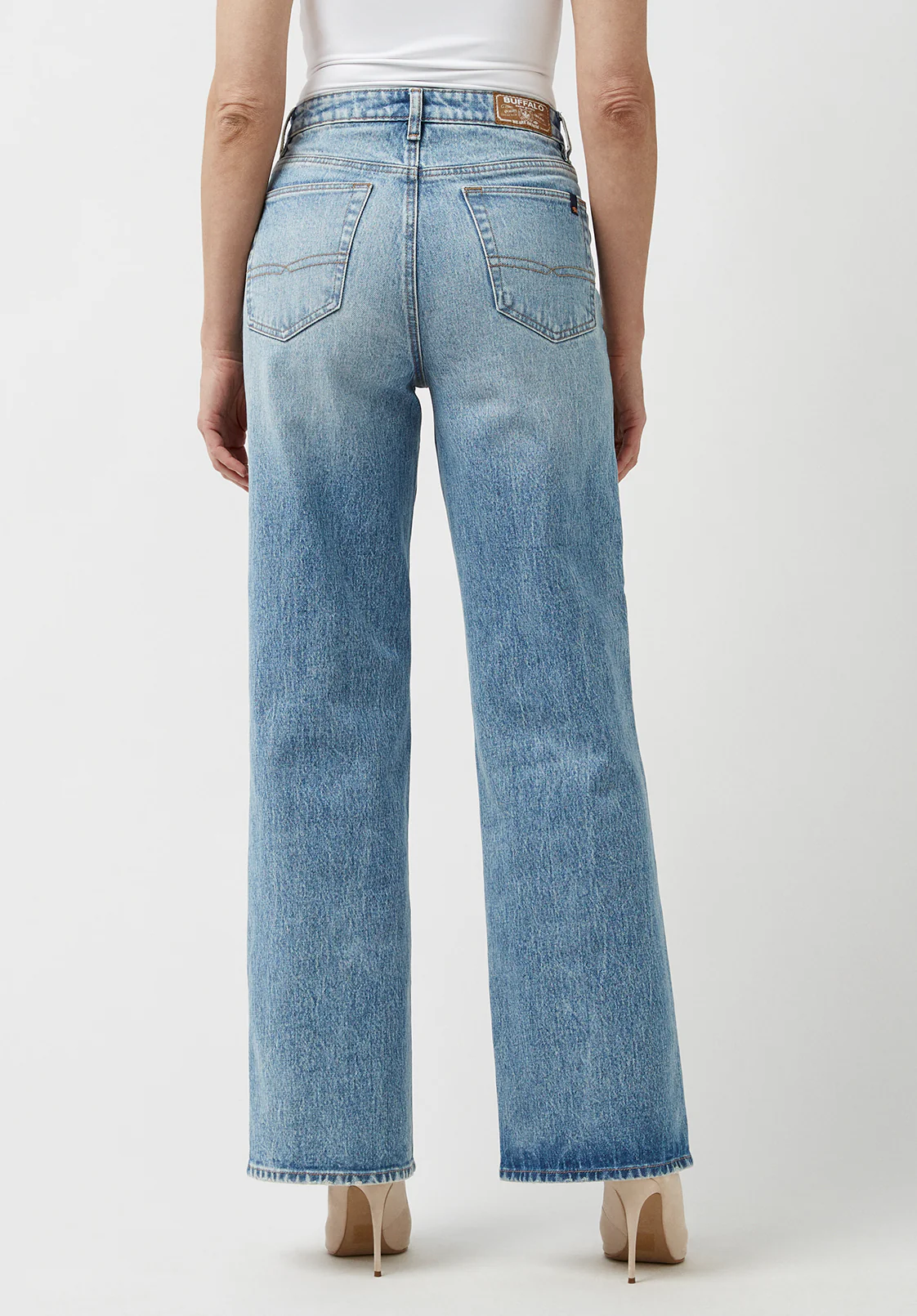 Addie Women's High Rise Wide Leg Jeans, Vintage Feel - BL15901 - Image 7