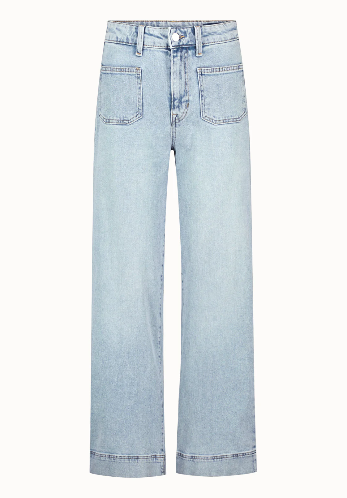 Addie Women's High Rise Wide Leg Jeans, Bleached - BL16065 - Image 5