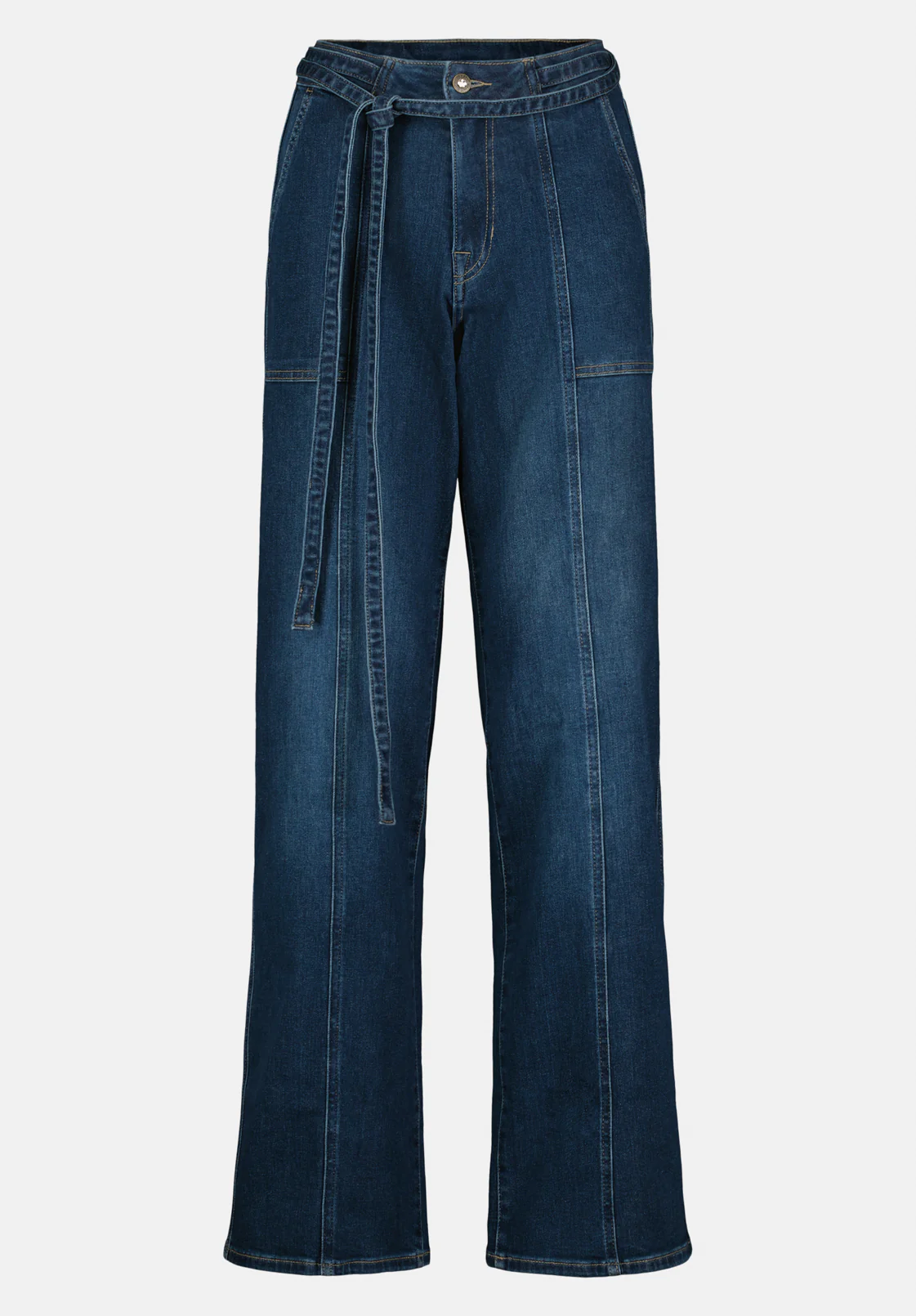 Addie Women's High Rise Wide Leg Jeans, Indigo Worn - BL16133 - Image 5