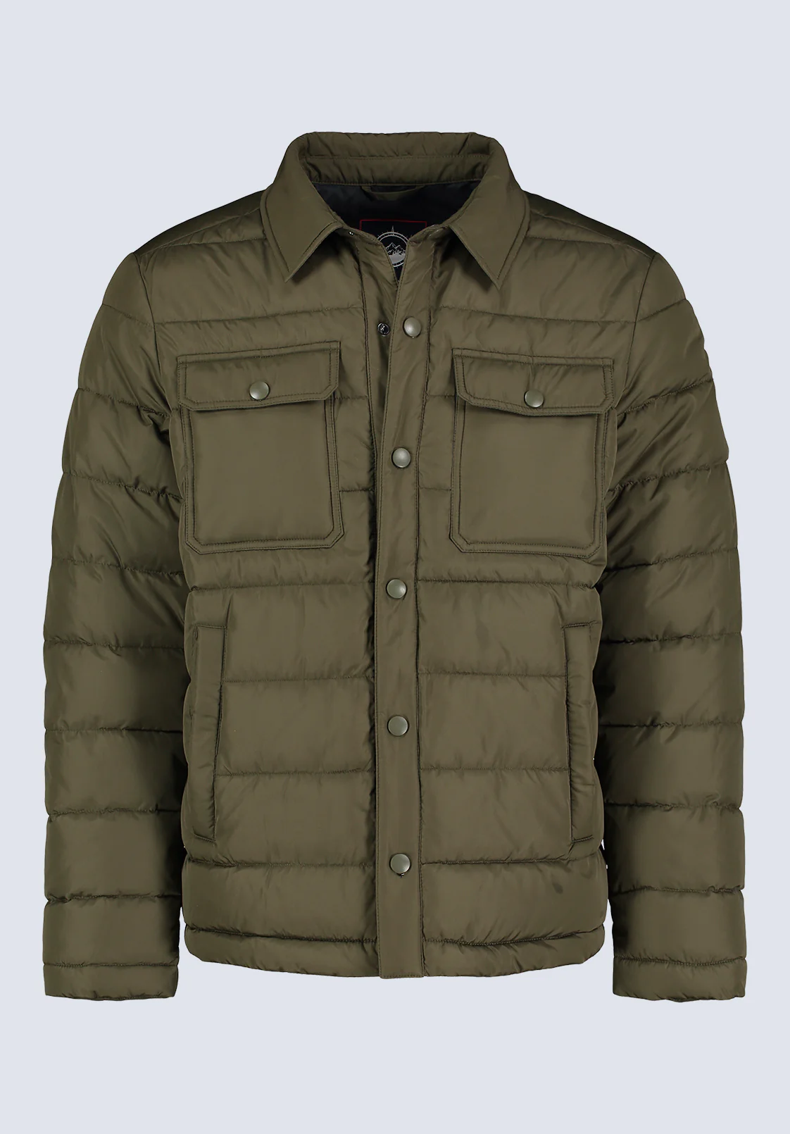 Aiden Men's Quilted Button-Front Jacket, Verde - OBMFJ001 - Image 5