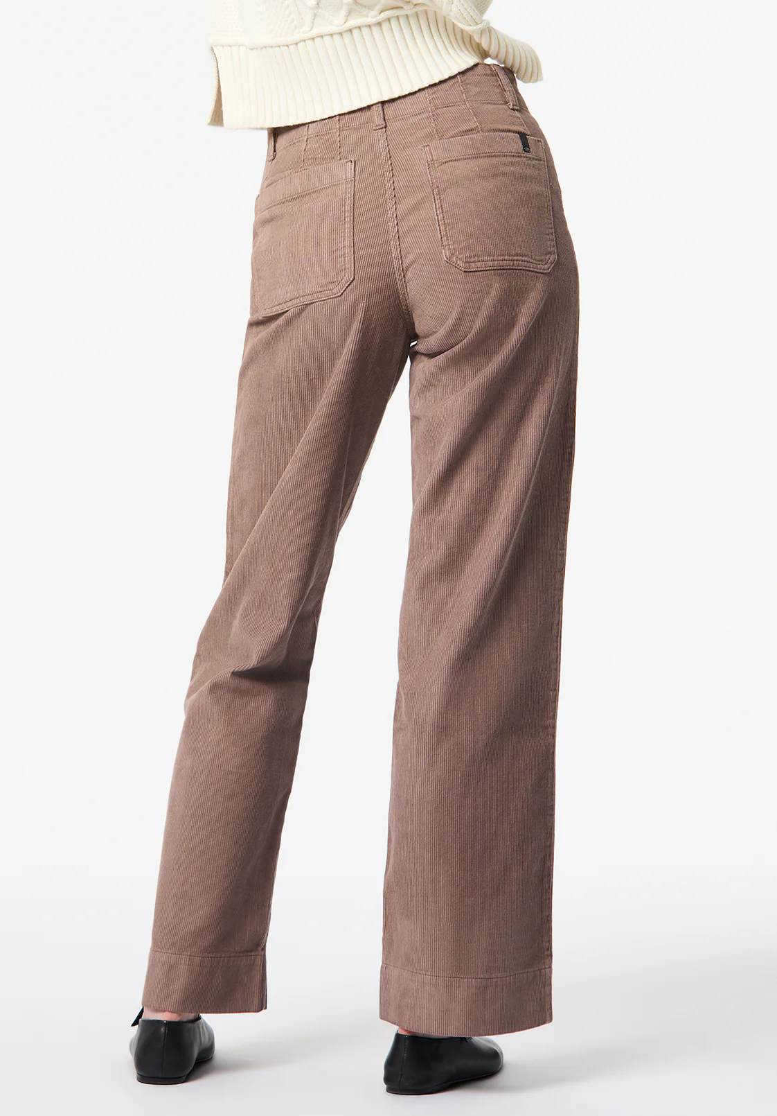 Adele Women's High Rise Wide Leg Pants, Leafless Tree - BL16138 - Image 4