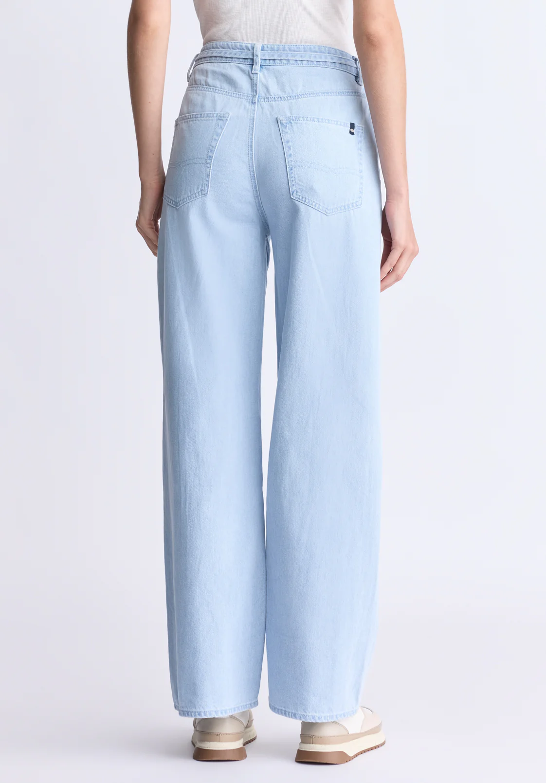 Alecia Women's High Rise Wide Leg Jeans, Light Vintage - BL16011 - Image 3