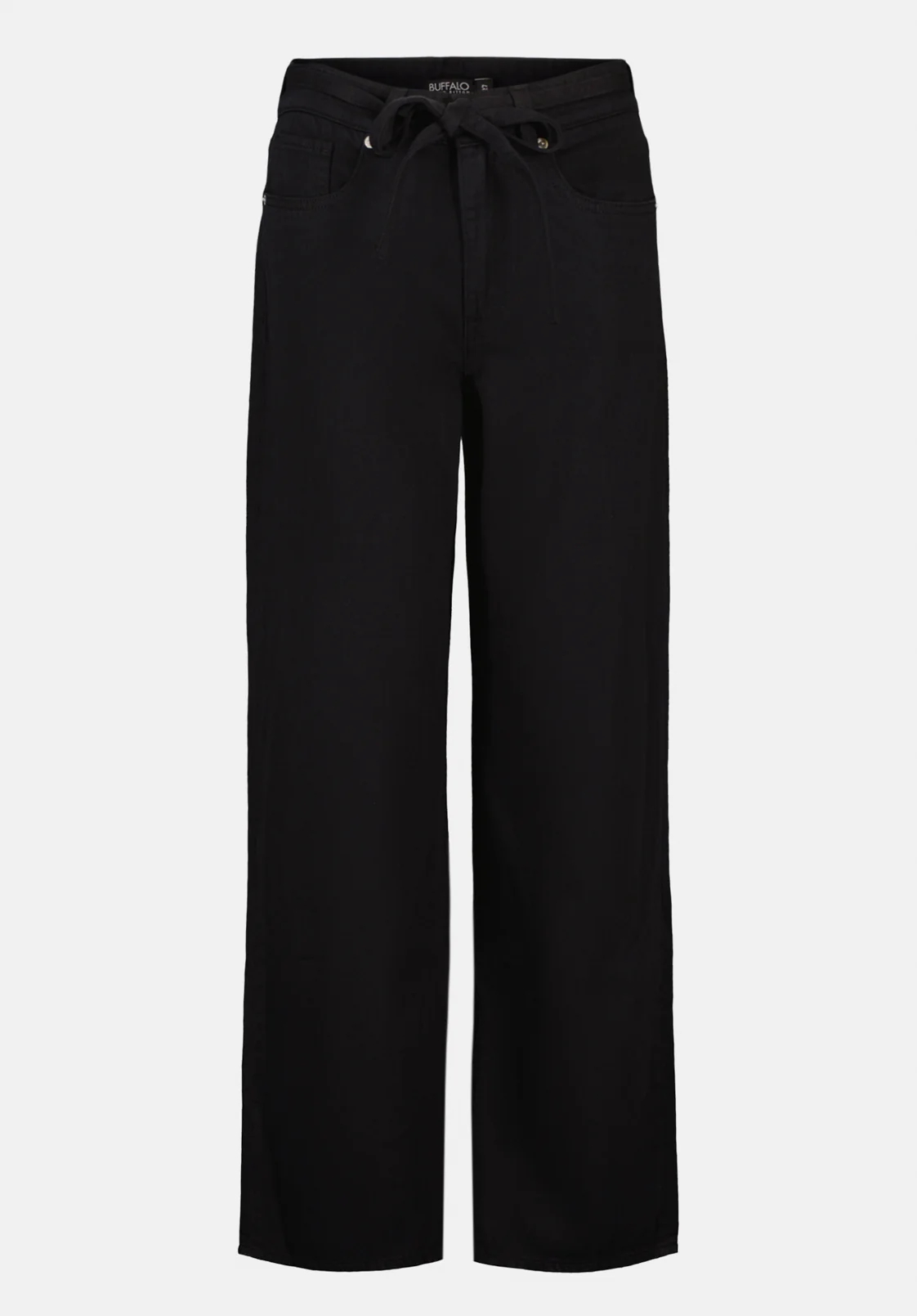 Alecia Women's High Rise Wide Leg Jeans, Black - BL16136 - Image 5