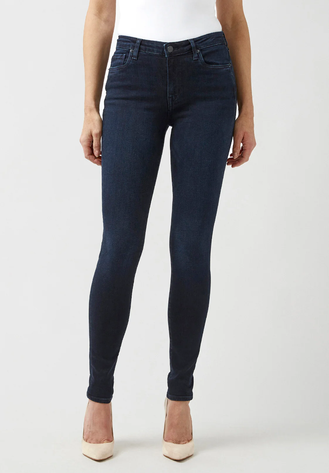 Alexa Women's Mid Rise Skinny Jeans, Rinse Wash - BL15670