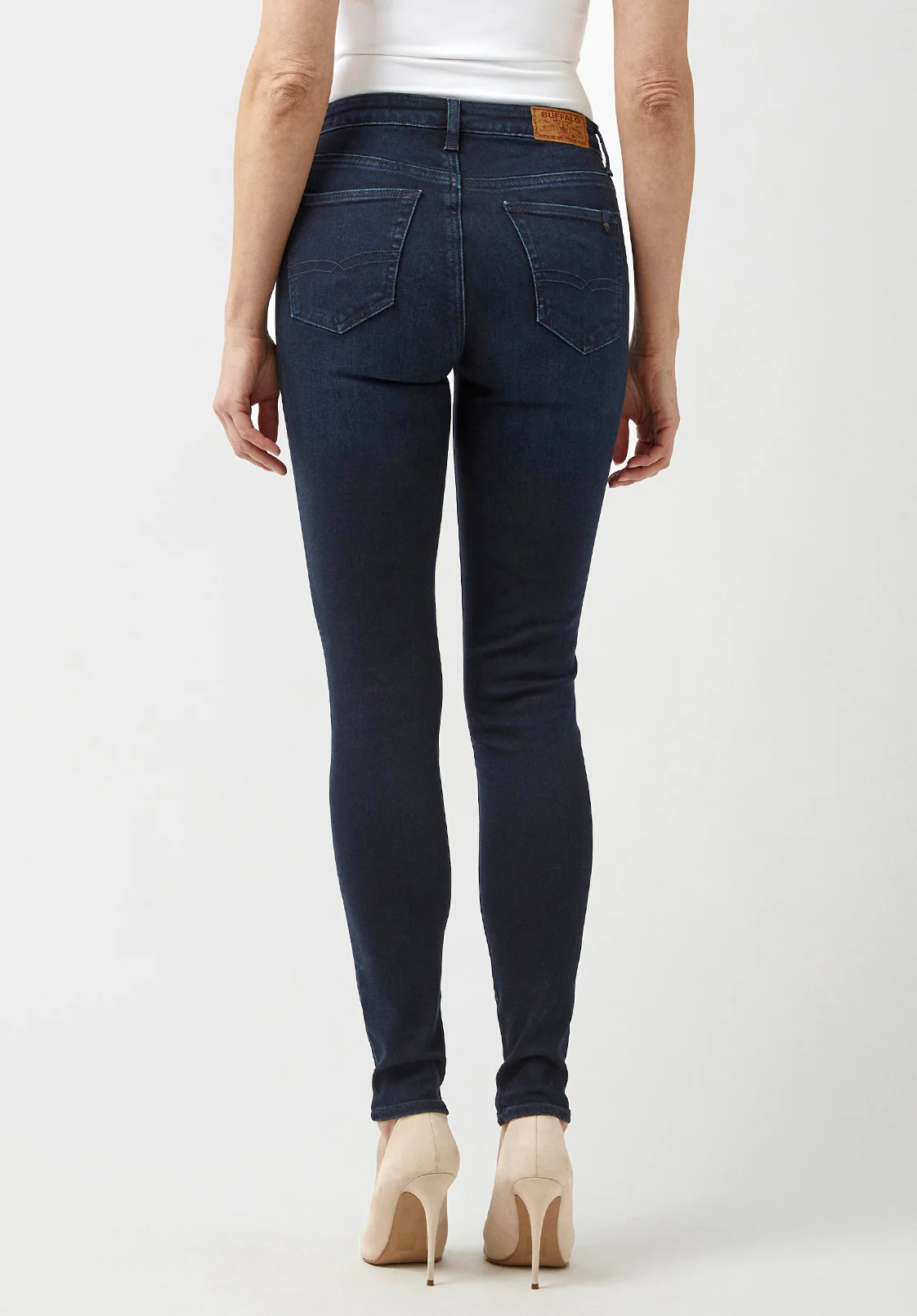 Alexa Women's Mid Rise Skinny Jeans, Rinse Wash - BL15670 - Image 2