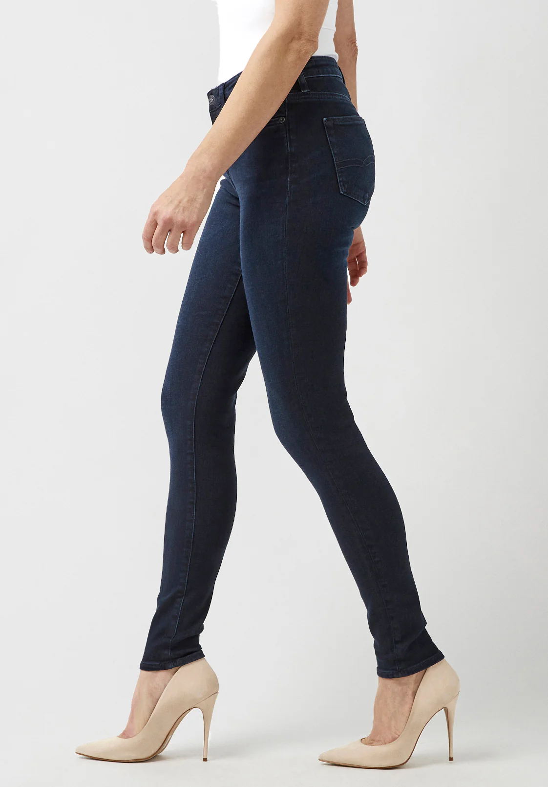 Alexa Women's Mid Rise Skinny Jeans, Rinse Wash - BL15670 - Image 6