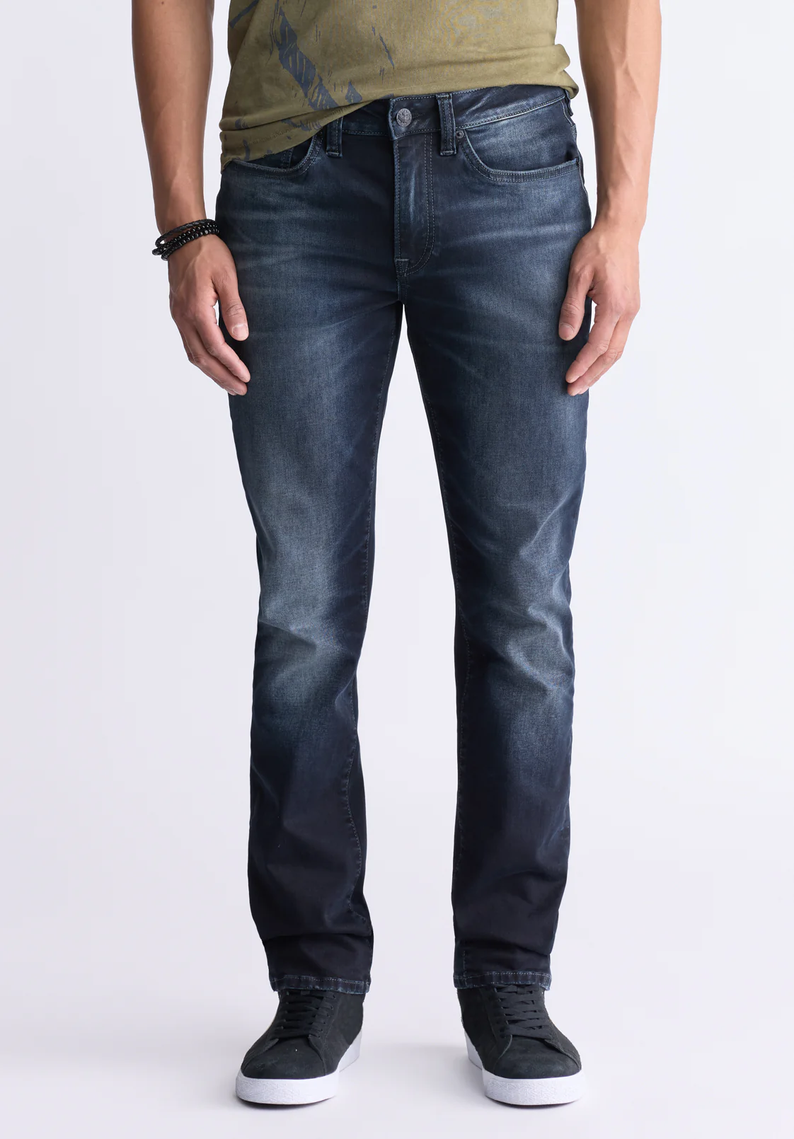 Ash Men's Slim Jeans, Crinkled and Sanded - BM26012 - Image 2