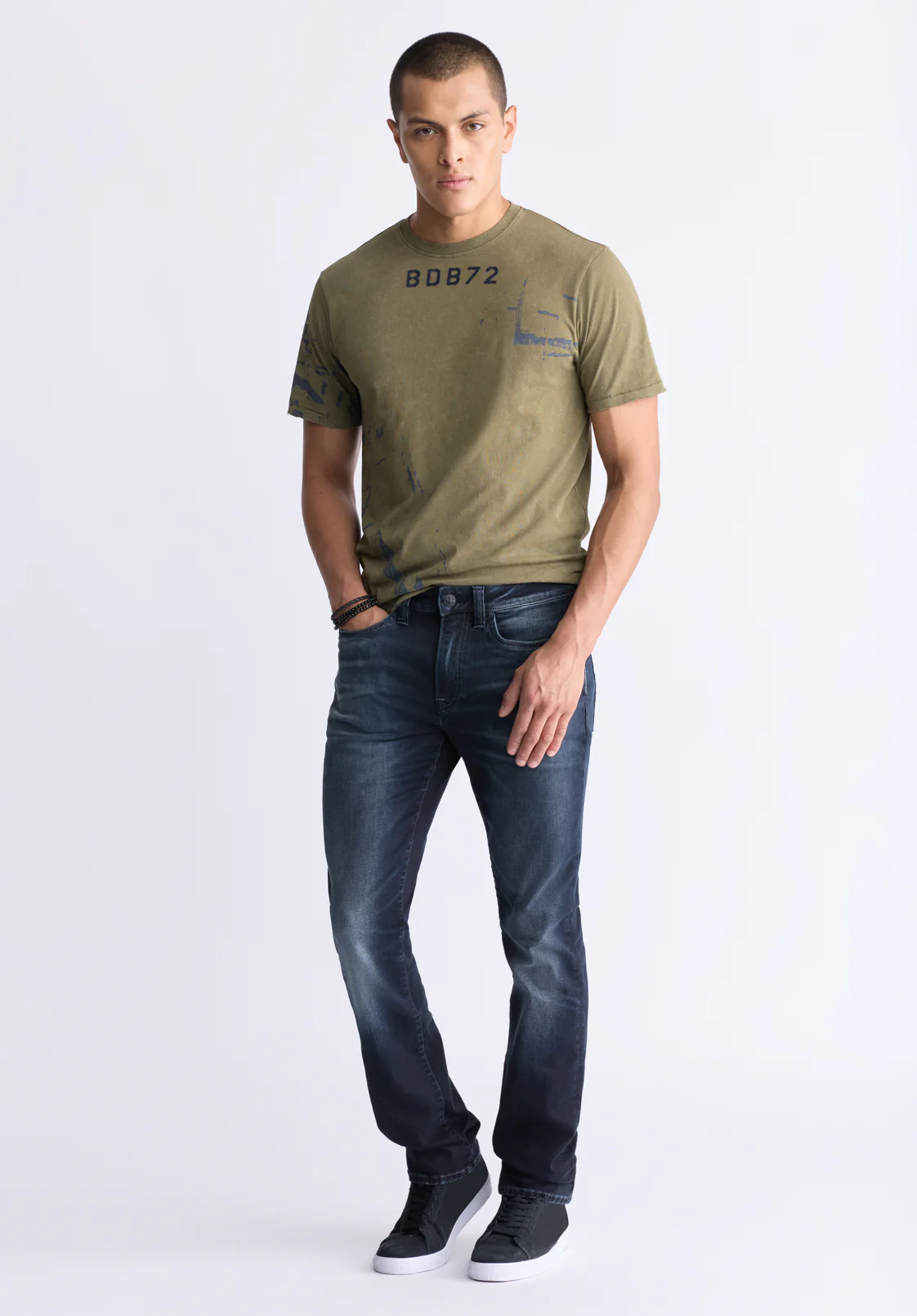 Ash Men's Slim Jeans, Crinkled and Sanded - BM26012 - Image 5