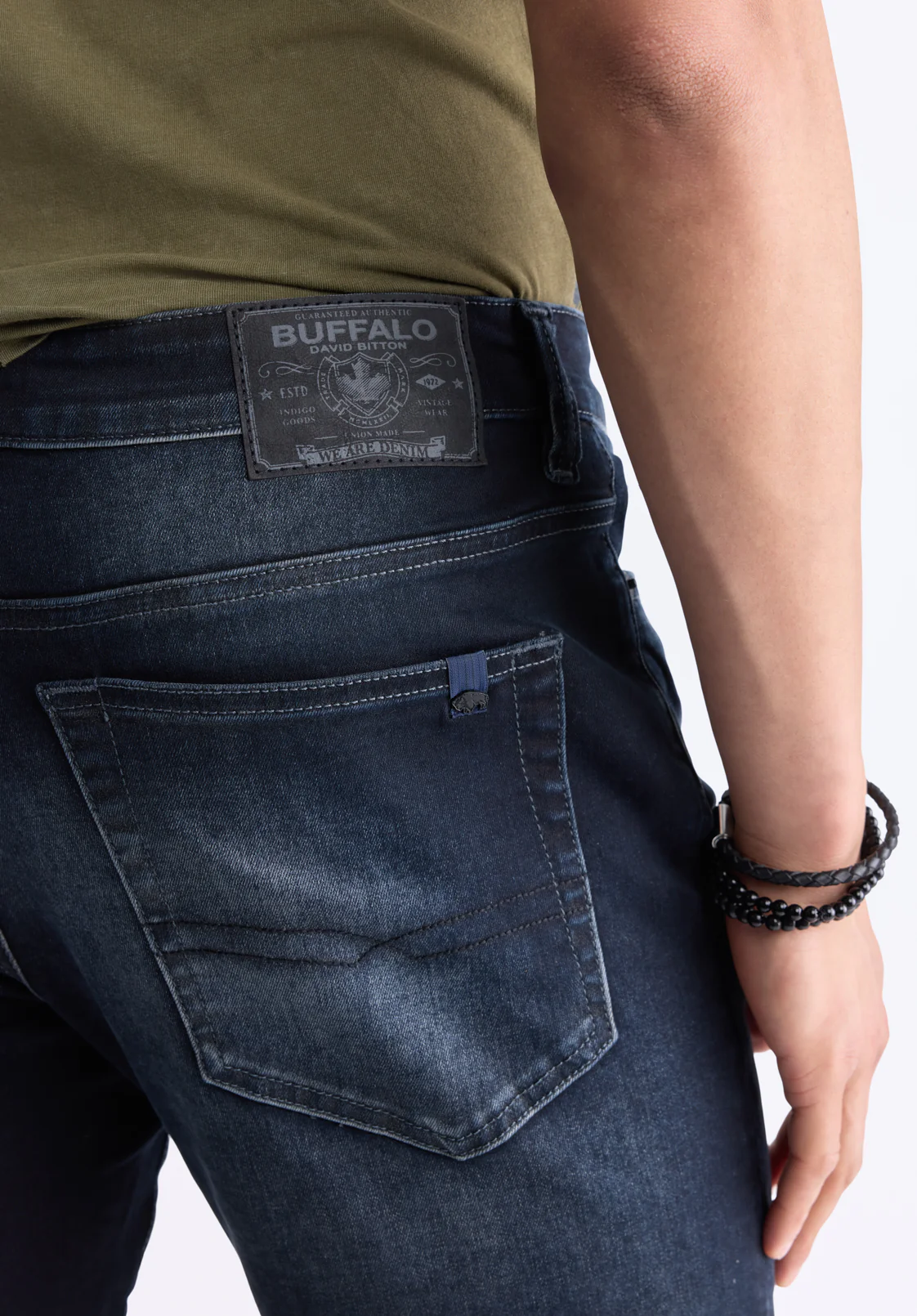 Ash Men's Slim Jeans, Crinkled and Sanded - BM26012 - Image 6