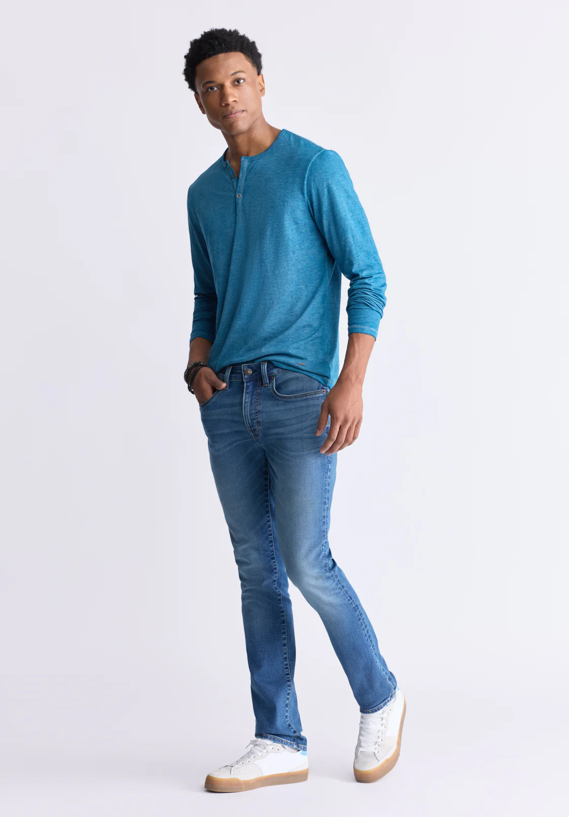 Ash Men's Slim Freedom Flex Jeans, Authentic Wash - BM26017