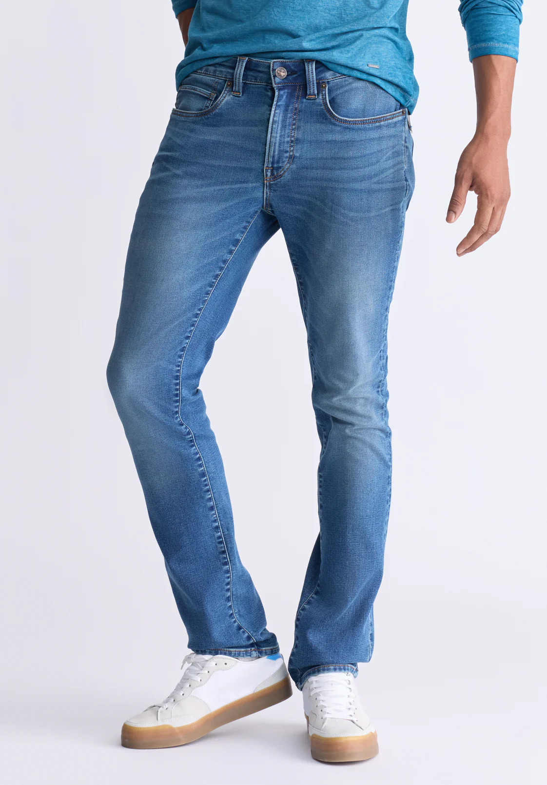Ash Men's Slim Freedom Flex Jeans, Authentic Wash - BM26017 - Image 4