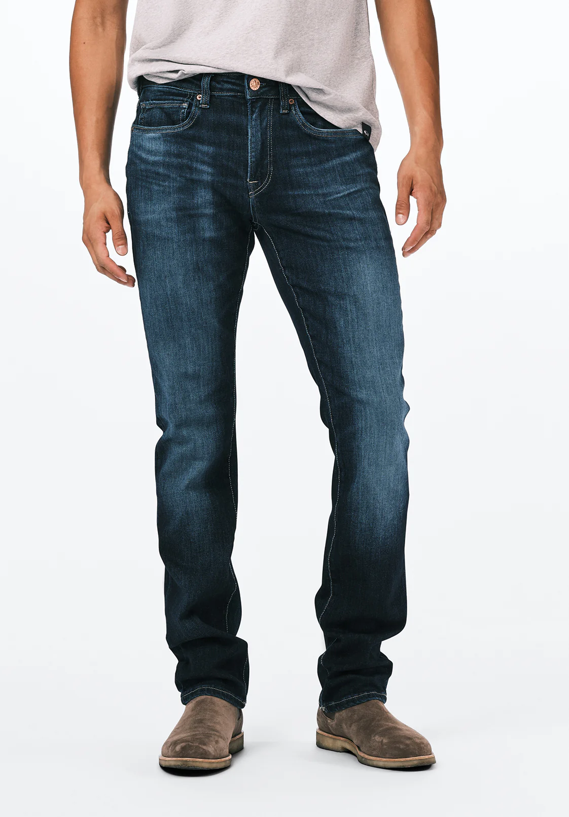Ash Men's Slim Jeans, Contrast Whiskered - BM26024 - Image 2
