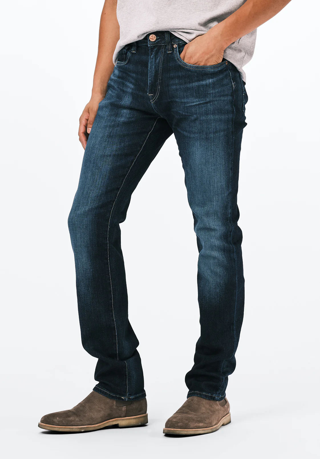 Ash Men's Slim Jeans, Contrast Whiskered - BM26024 - Image 3
