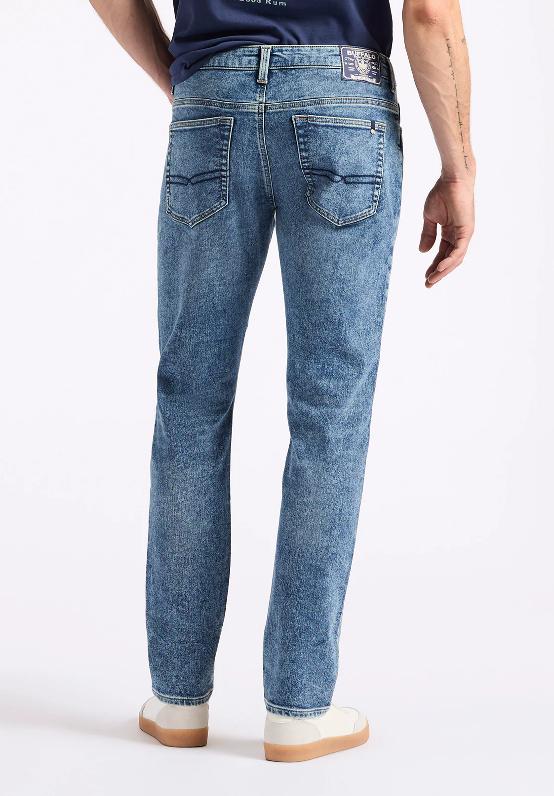 Ash Men's Slim Freedom Flex Jeans, Sanded and Vintage - BM26063 - Image 4
