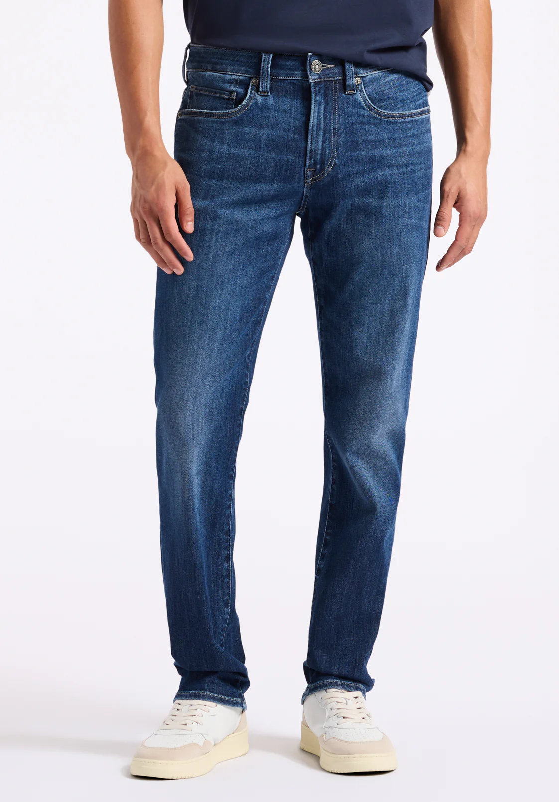 Ash Men's Slim Jeans, Whiskered and Contrasted - BM26073 - Image 2