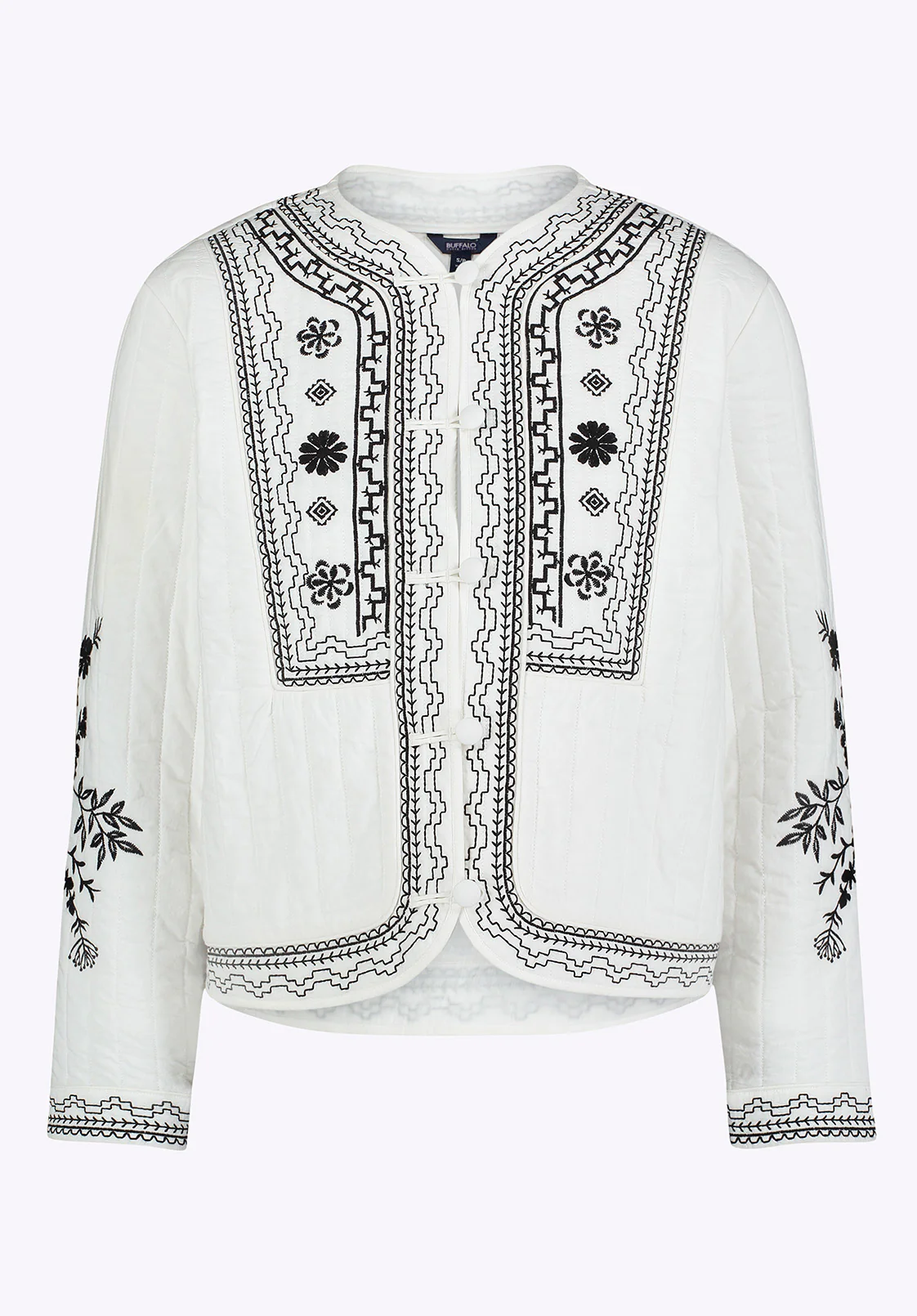 Ashleigh Women's Embroidered Jacket, Egret - JK0048P - Image 6