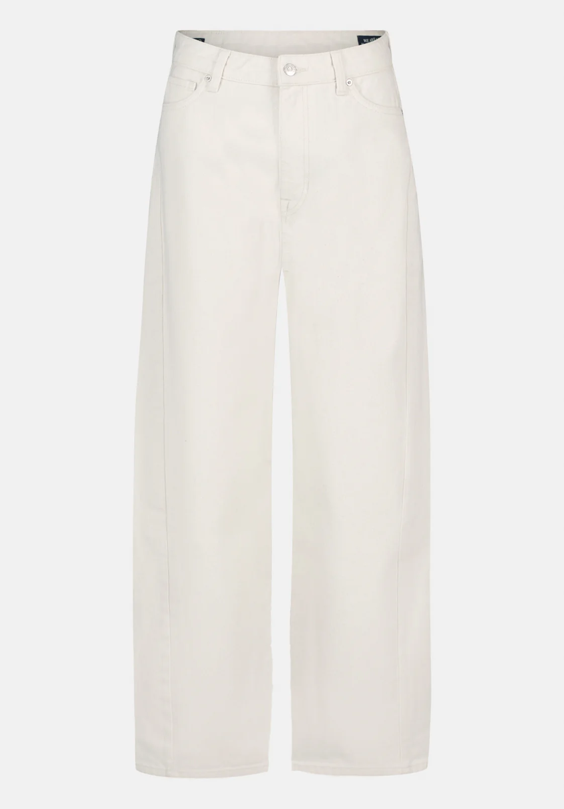 Barbara Women's High Rise Barrel Jeans, Ecru - BL16152 - Image 5