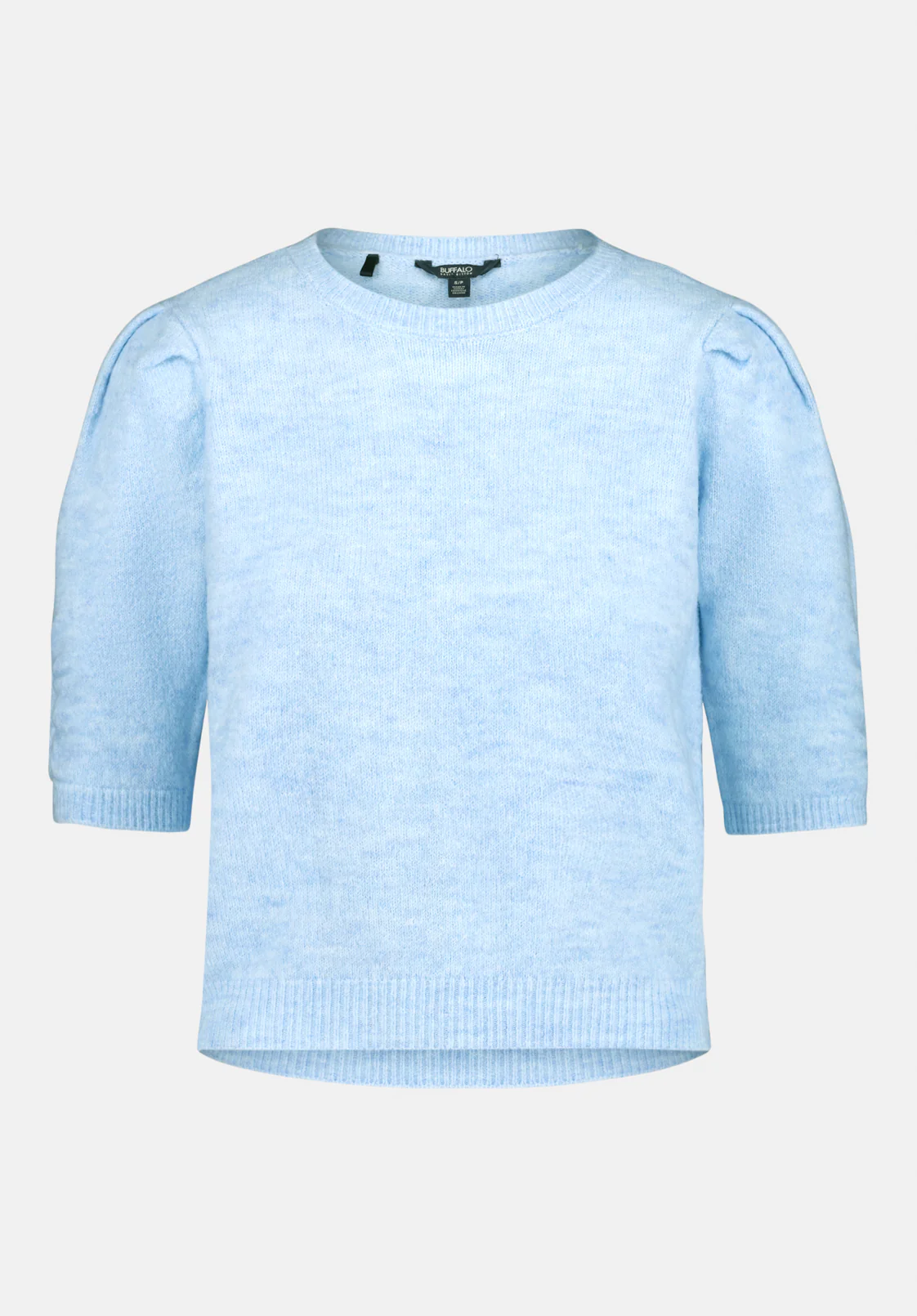 Bettey Women's Puff Sleeve Sweater, Lt Blue - SW0137 - Image 5