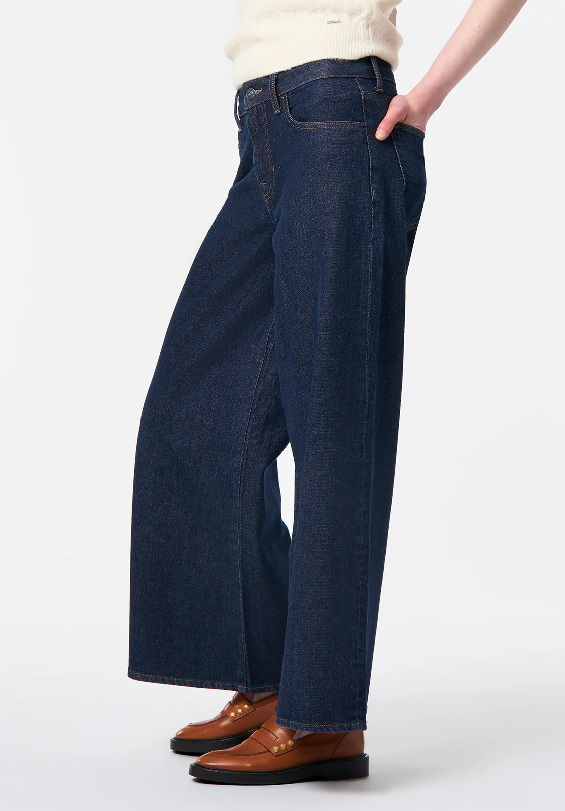 Courtney Women's Denim Culotte, Dark Wash - BL16140 - Image 3