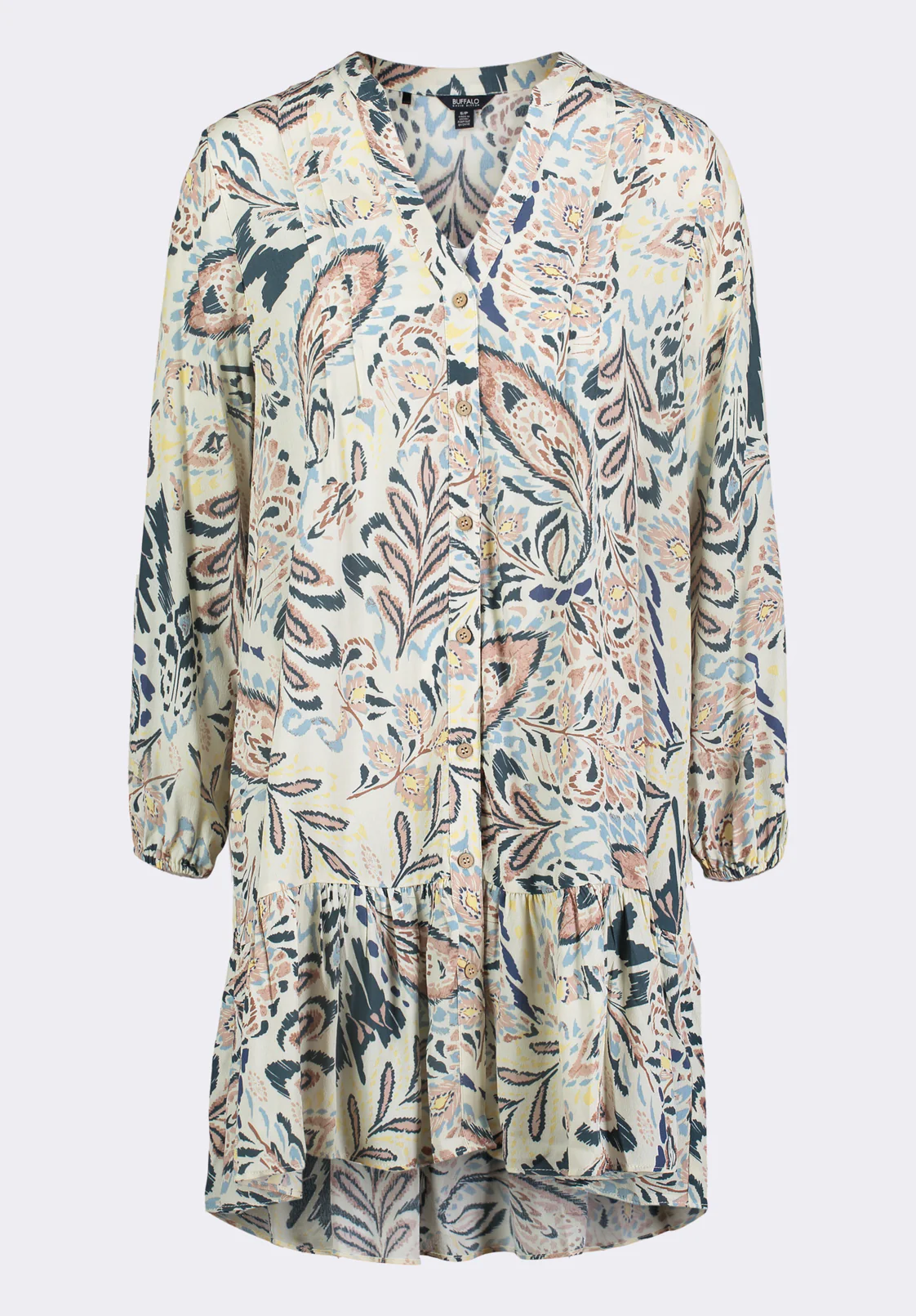 Darya Women's Printed Tiered Mini Dress, Paisley - WD0089P - Image 6