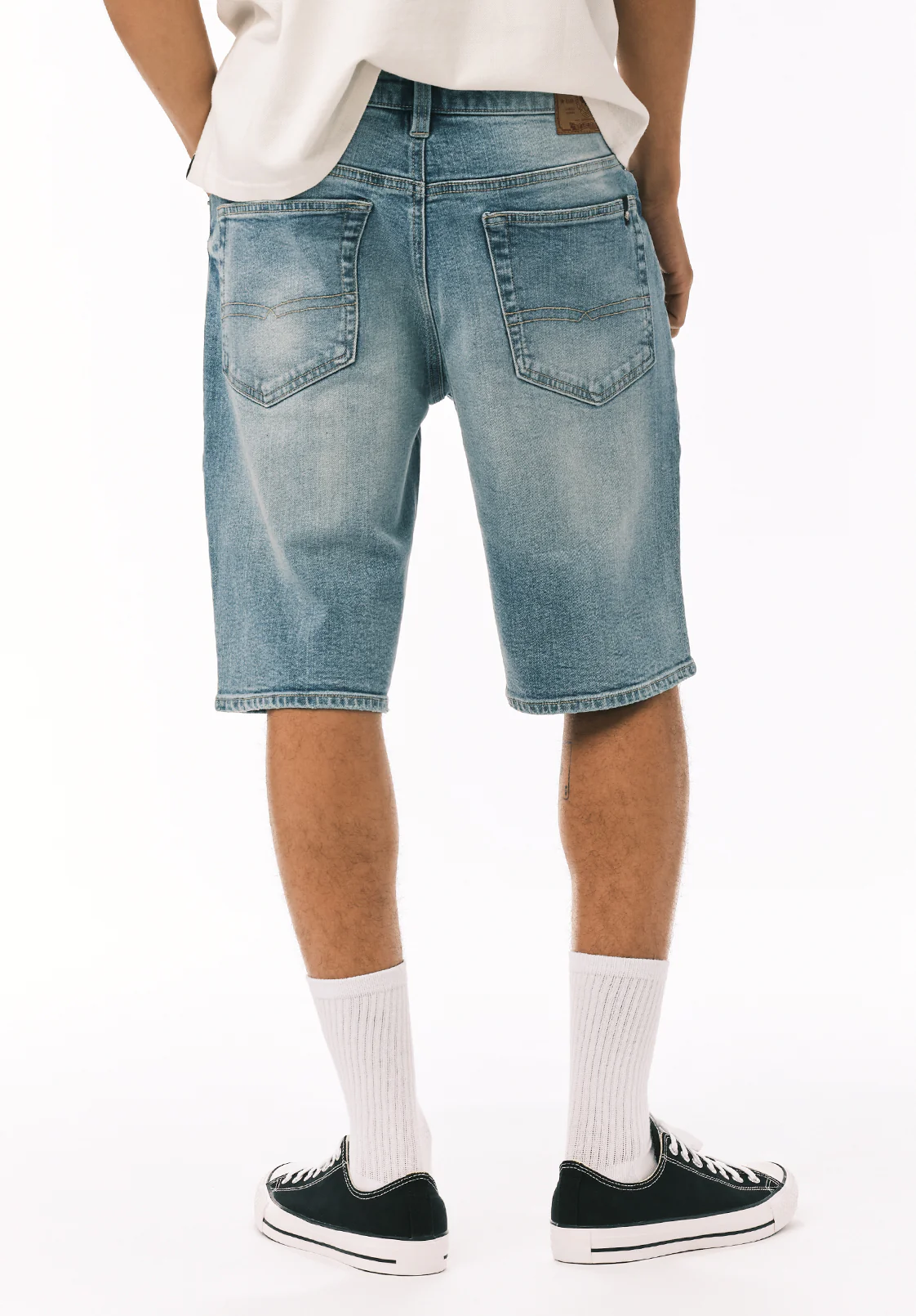 Dean Men’s Relaxed Straight Denim Short, Authentic Worn - BM22952 - Image 4
