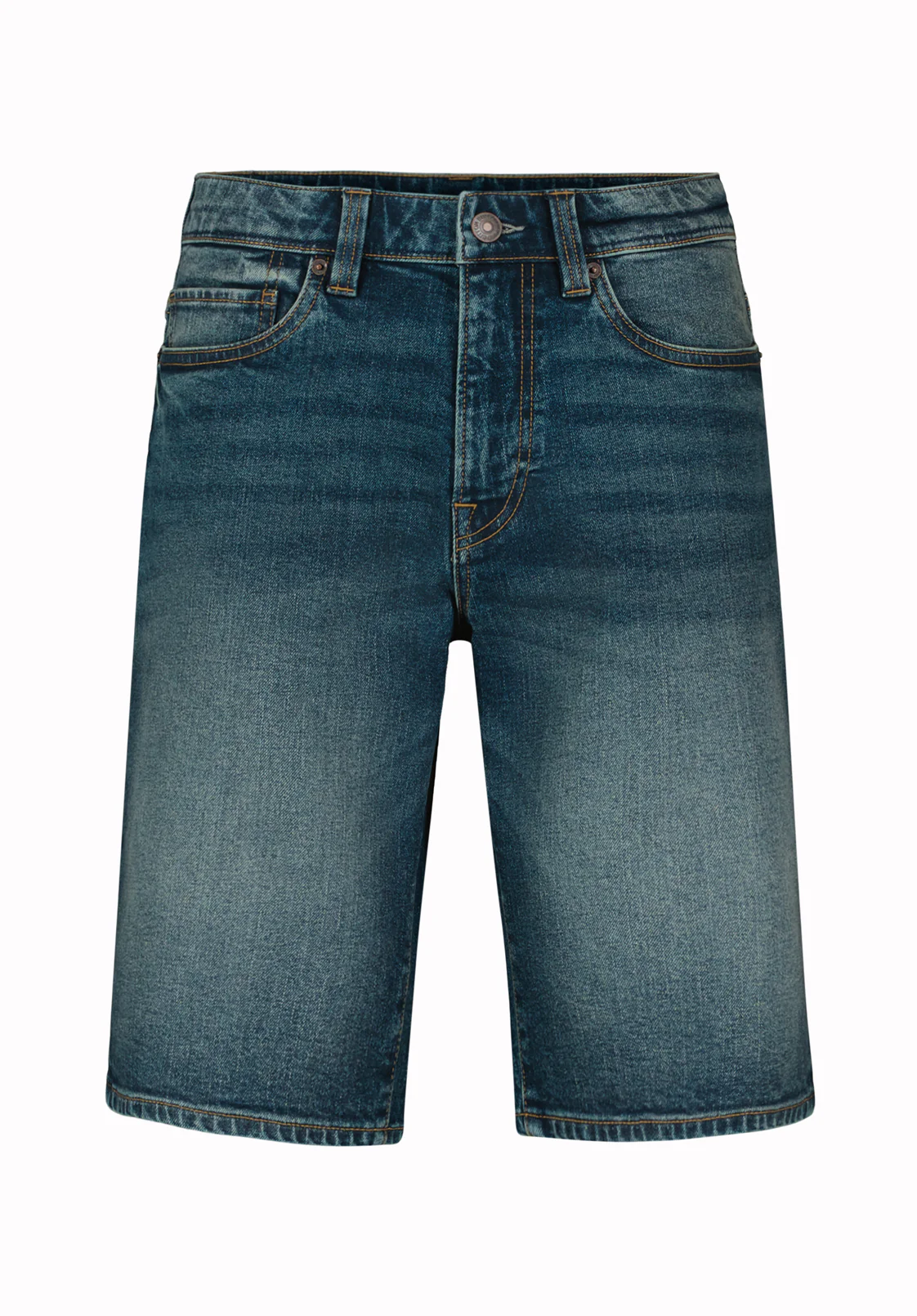 Dean Men’s Relaxed Straight Denim Short, Indigo Contrasted - BM22968 - Image 5