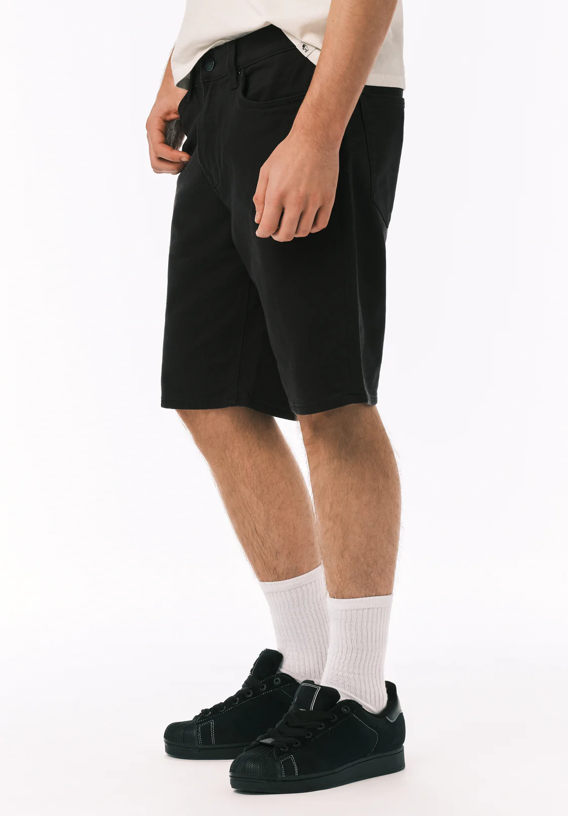 Dean Men's Relaxed Straight Freedom Flex Shorts, Black - BM26067 - Image 3