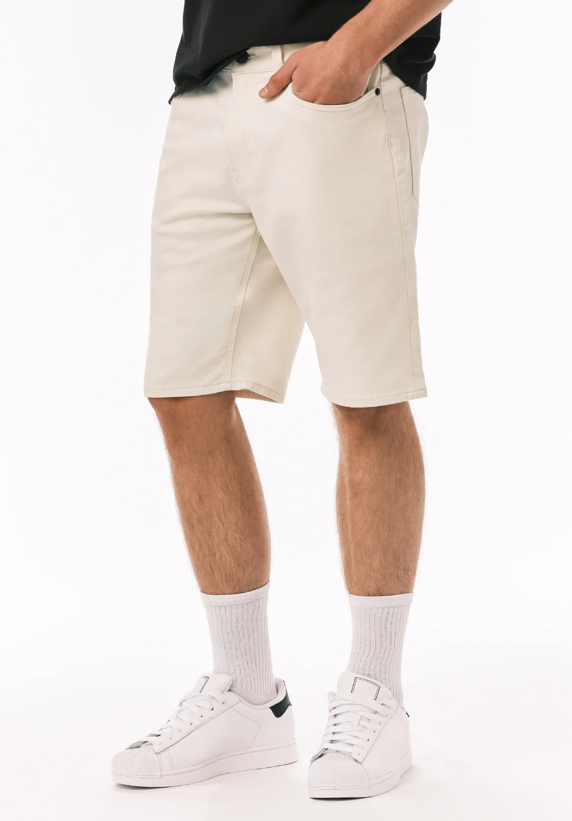 Dean Men's Relaxed Straight Freedom Flex Shorts, Vanilla Ice - BM26067 - Image 3