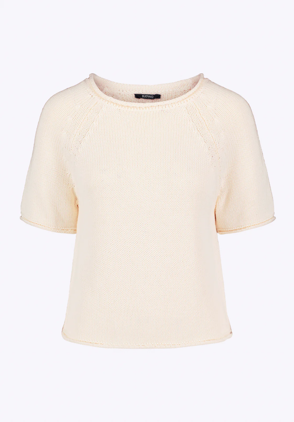 Devora Women’s Short-Sleeve Sweater, Parchment - SW0115P - Image 6