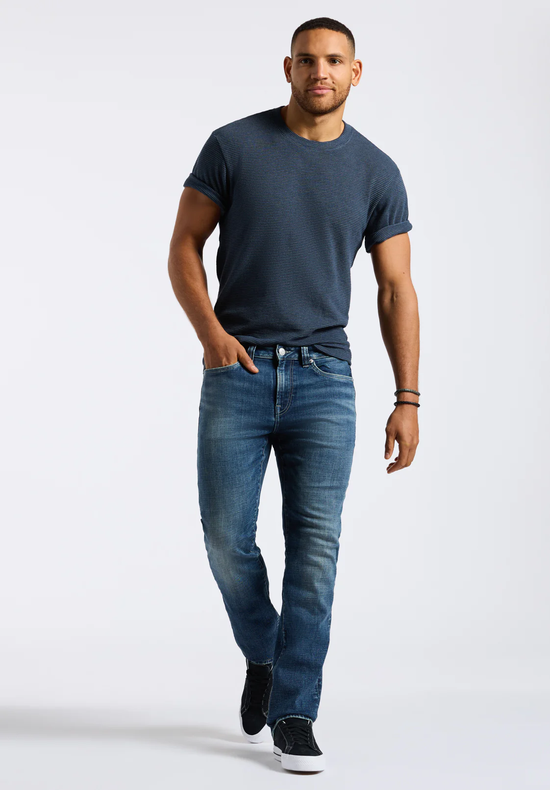 Driven Men's Relaxed Straight Jeans, Authentic Worked - BM26060