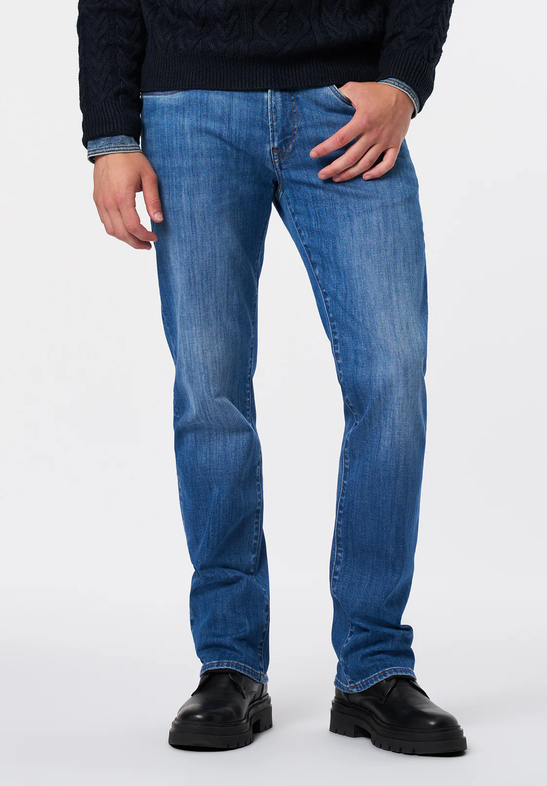 Driven Men's Relaxed Straight Jeans, Vintage Feel - BM26100 - Image 2