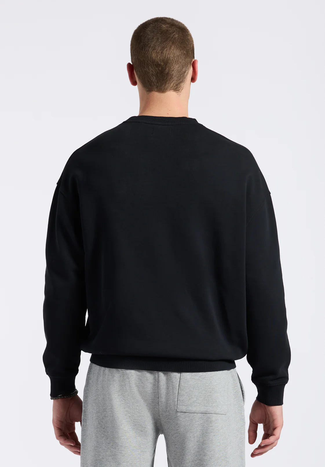 Famke Men's Relaxed Sweatshirt, Black - BM24541 - Image 4