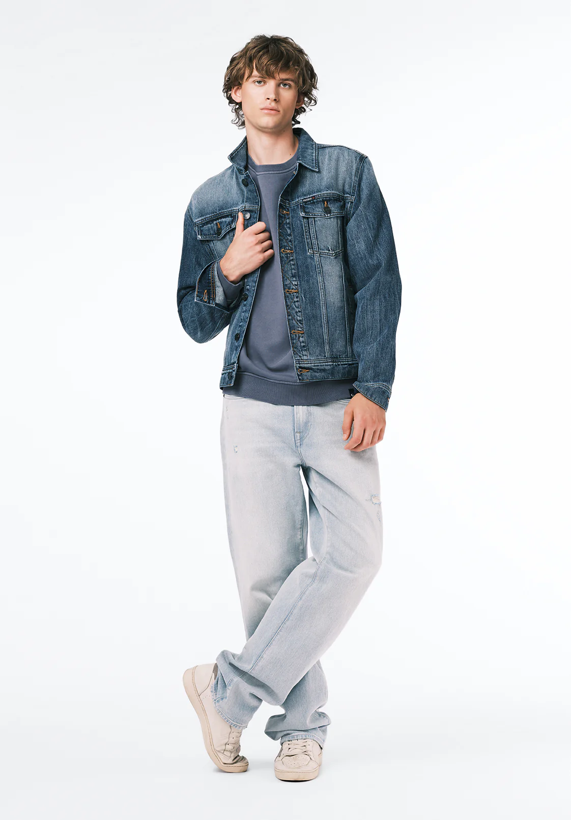 Famke Men's Relaxed Sweatshirt, Mirage - BM24742