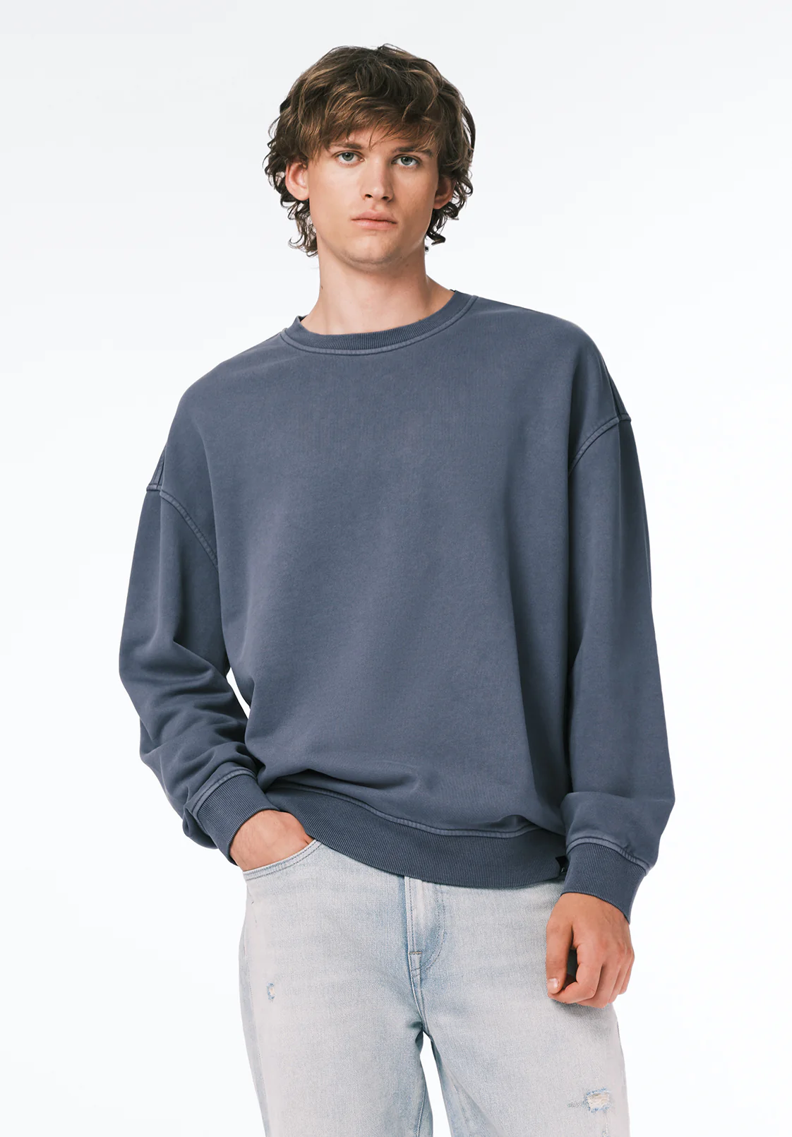 Famke Men's Relaxed Sweatshirt, Mirage - BM24742 - Image 2