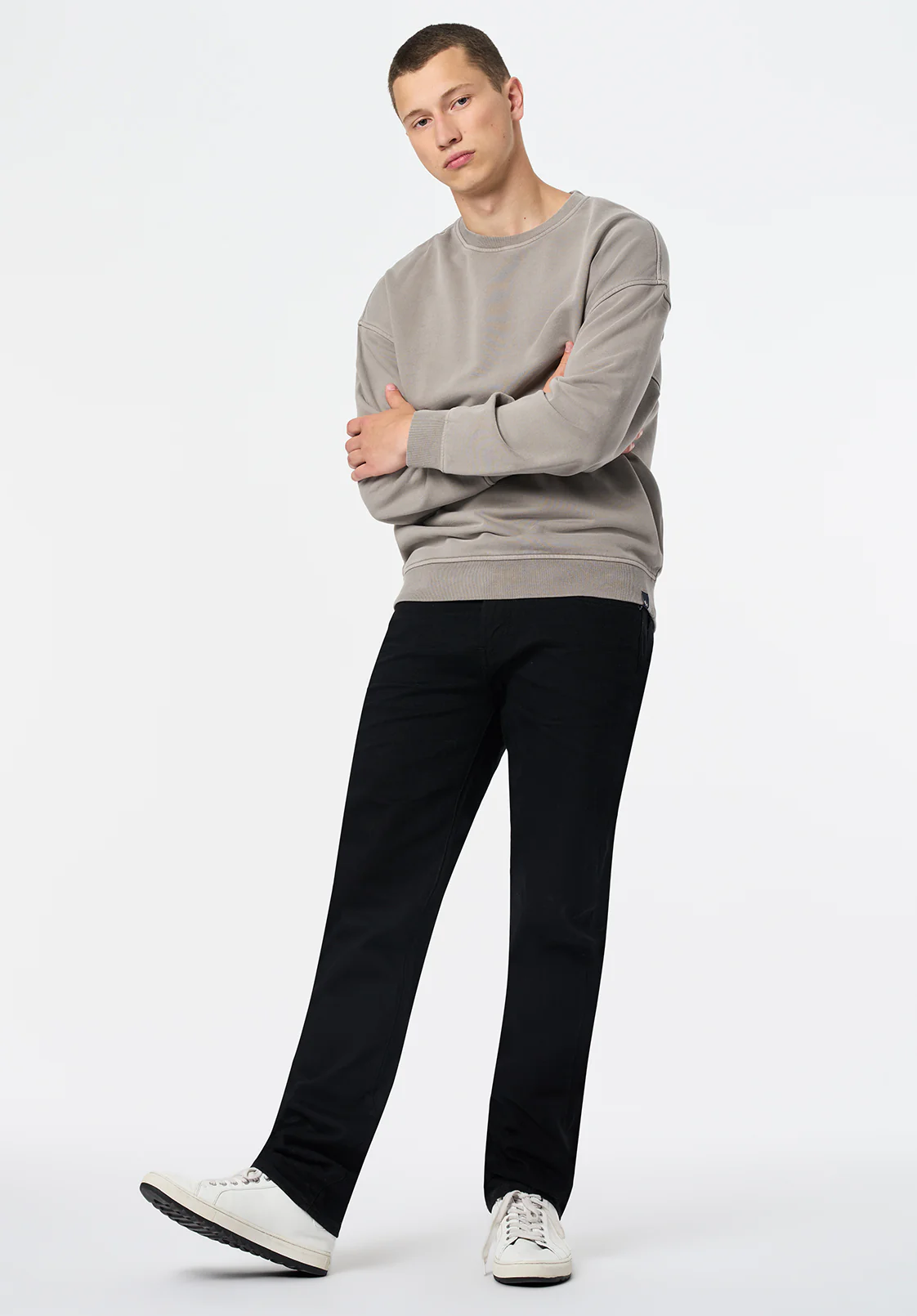 Famke Men's Relaxed Sweatshirt, Driftwood - BM24742