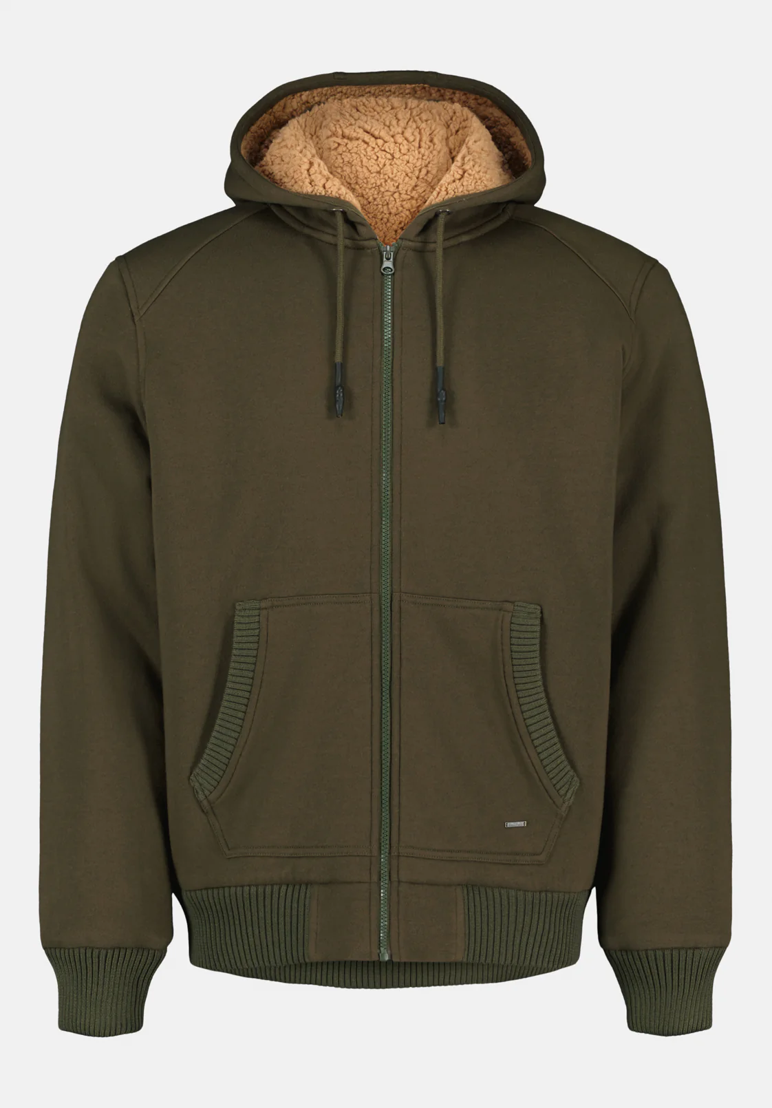 Fasox Men's Sherpa Lined Full-Zip Hoodie, Fern - BM24735 - Image 5