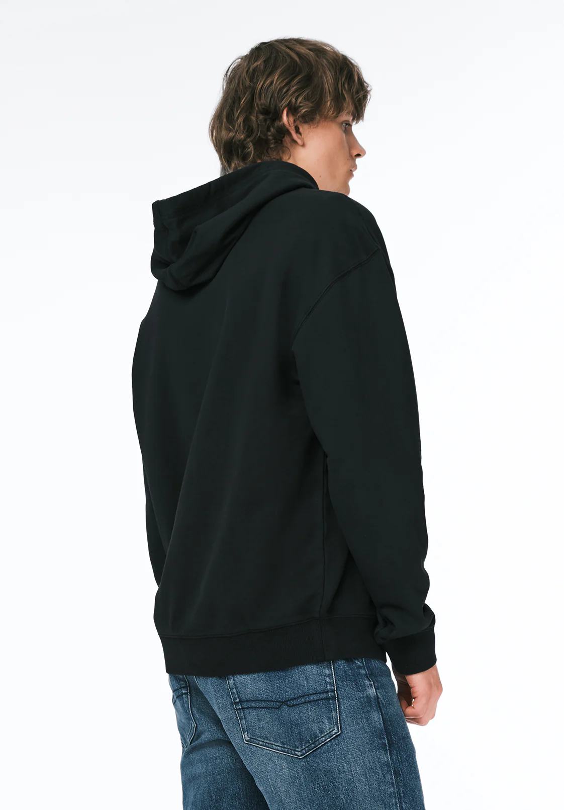 Finley Men's Relaxed Hoodie, Black - BM24741 - Image 3