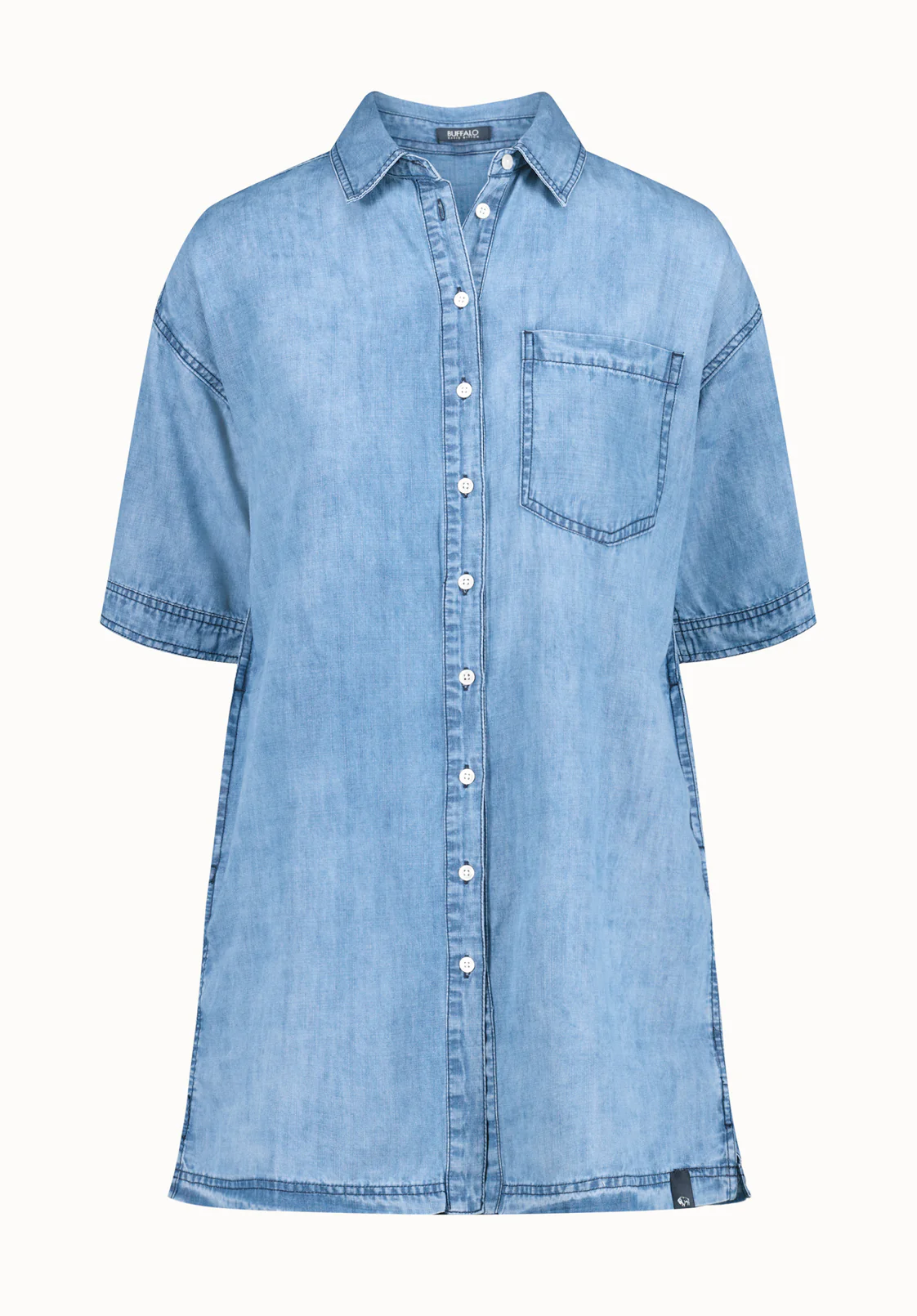 Freida Women's Mid-Sleeve Shirt Dress, Classic Vintage - WD0069P - Image 5