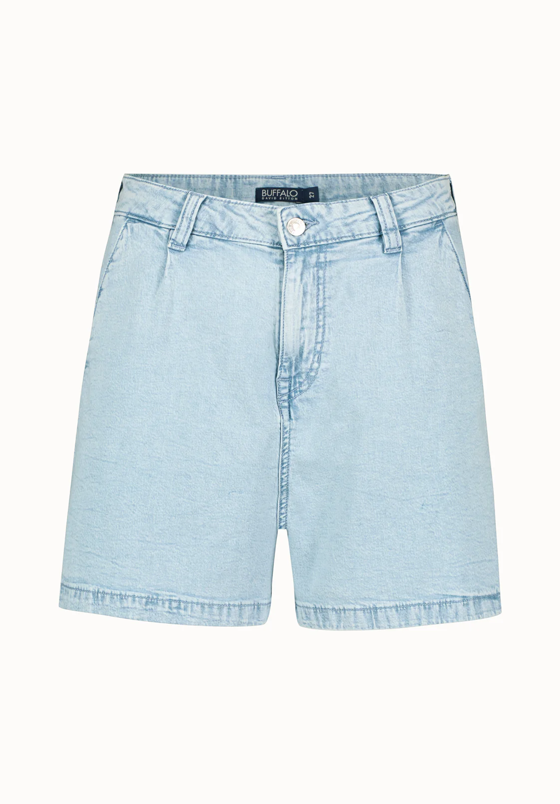 Gaga Women's Denim Shorts, Bleach Blue - BL16073 - Image 5