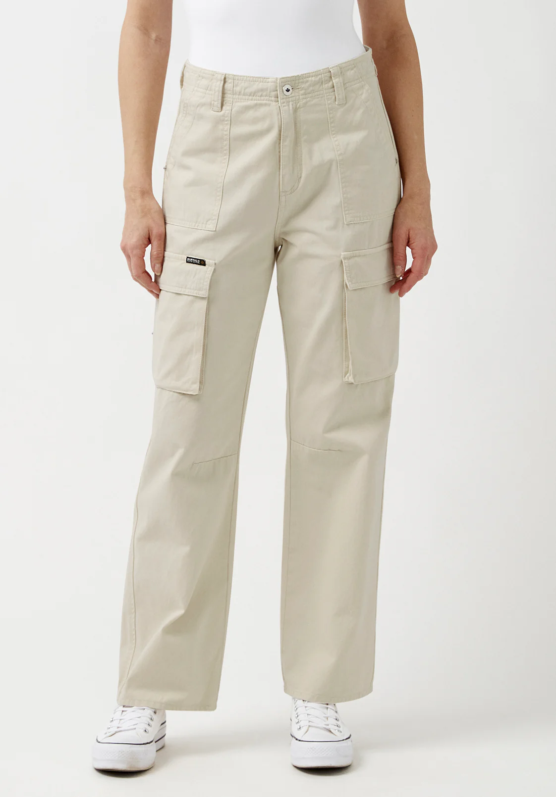 Gia Women's Low Rise Straight Cargo Pants, Turtledove - BL15915 - Image 5