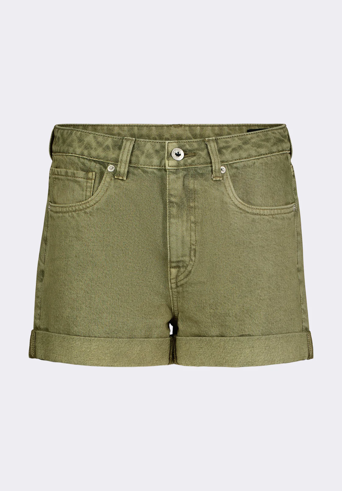 Goldie Women's High Rise Relaxed Shorts, Aloe - BL15963 - Image 7