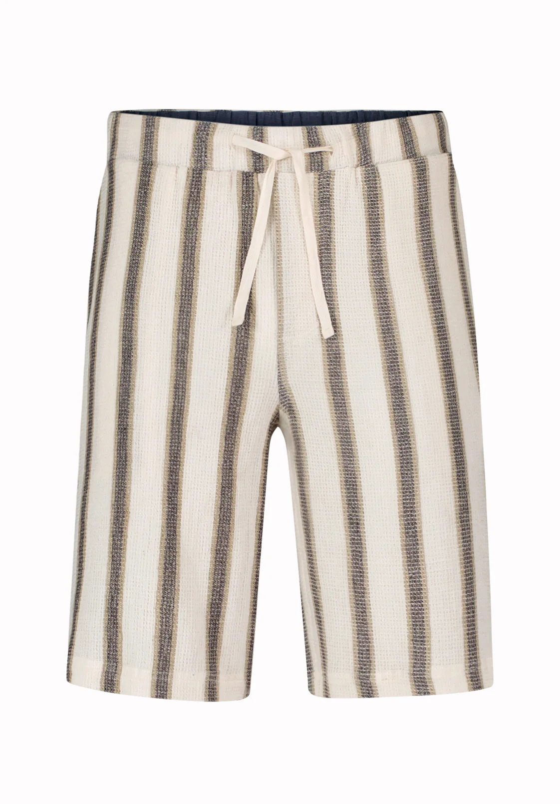 Haladir Men's Striped Pull-On Shorts, Milk - BM24812 - Image 5