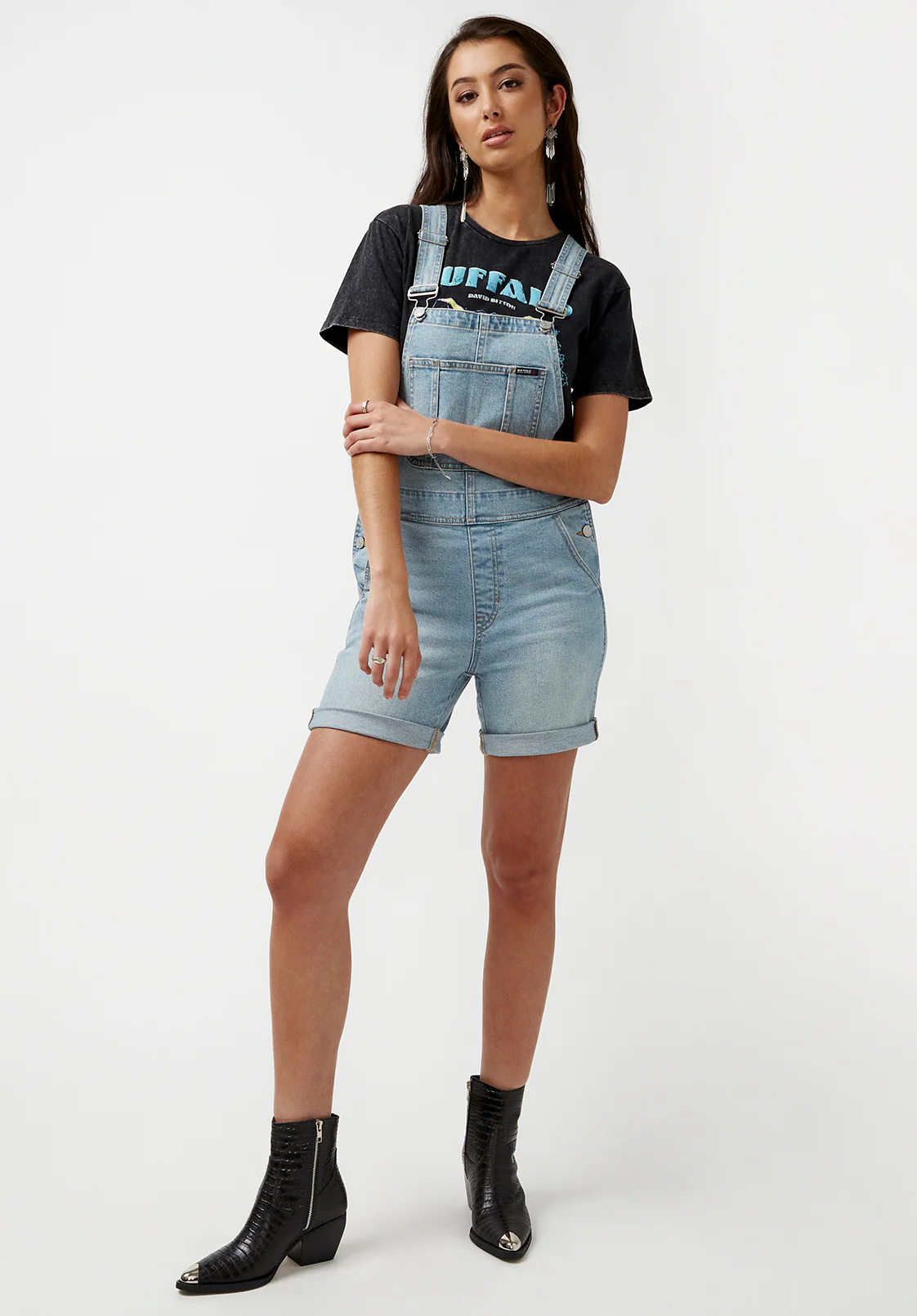 Holly Women's Overalls Shorts, Authentic Vintage - BL15881 - Image 7