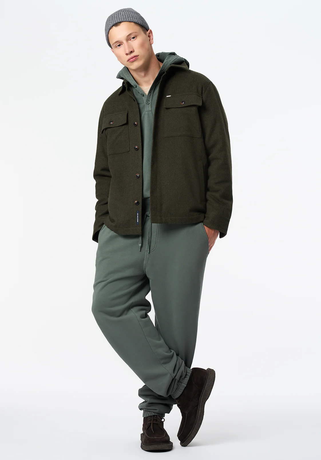 Jace Men's Shacket, Fern - BM24719